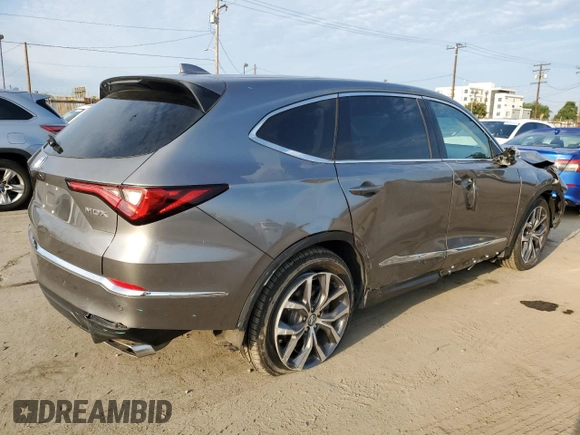 2023 Acura MDX Technology with VIN 5J8YD9H40PL006068, listed as a Copart auction lot 65587645 with 43,192 mi miles and Salvage title. Bid and sale history available at DreamBid. Image 3.