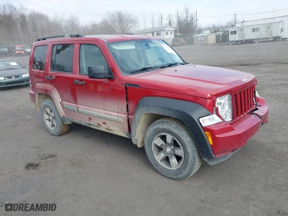 2008 Jeep Liberty Sport with VIN 1J8GN28K58W192213, listed as a IAAI auction lot 41715713 with 198,045 mi miles. Bid and sale history available at carsss.com. Image 1.