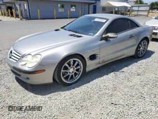 2005 Mercedes-Benz SL 500 with VIN WDBSK75F35F107247, listed as a Copart auction lot 57292925 with 128,300 mi miles and Clean Title. Bid and sale history available at DreamBid. Image 1.