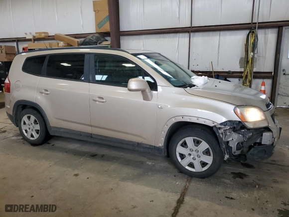 2012 Chevrolet Orlando 1LT with VIN KL77P2EM4CK576746, listed as a Copart auction lot 49421525 with 183398 miles and Salvage Title. Bid and sale history available at carsss.com. Image 4.