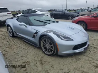 2017 Chevrolet Corvette Grand Sport 2LT with VIN 1G1YY3D7XH5103387, listed as a Copart auction lot 74677294 with 9,266 mi miles and Non Repairable. Bid and sale history available at carsss.com. Image 4.