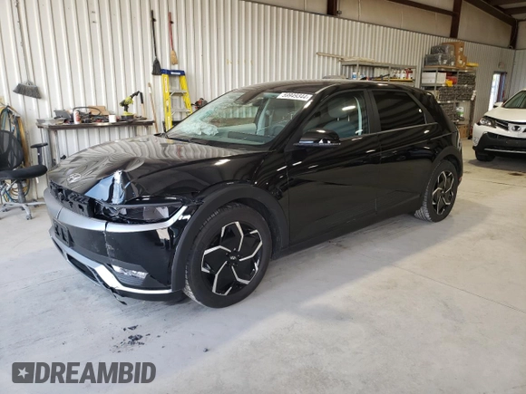 2023 Hyundai Ioniq 5 SE with VIN KM8KMDAF5PU160347, listed as a Copart auction lot 59949344 with 2,665 mi miles and Salvage title. Bid and sale history available at DreamBid. Image 1.