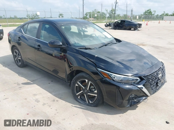 2024 Nissan Sentra SV with VIN 3N1AB8CV8RY378402, listed as a IAAI auction lot 42121906 with 25,315 mi miles and . Bid and sale history available at DreamBid. Image 1.