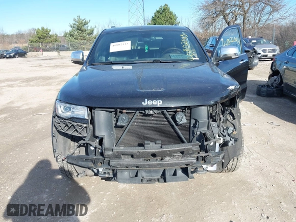 2014 Jeep Grand Cherokee Overland with VIN 1C4RJECG4EC523747, listed as a IAAI auction lot 40802143 with 124,079 mi miles. Bid and sale history available at carsss.com. Image 6.