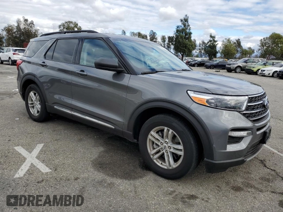 2023 Ford Explorer XLT with VIN 1FMSK7DH6PGA12033, listed as a Copart auction lot 44444865 with 27,826 mi miles and Salvage Title. Bid and sale history available at carsss.com. Image 4.