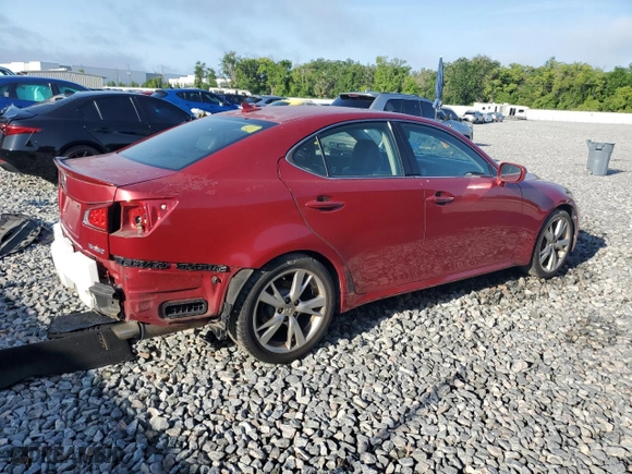 2010 Lexus IS 250 with VIN JTHBF5C26A5118591, listed as a Copart auction lot 51152045 with NaN miles and Salvage Title. Bid and sale history available at carsss.com. Image 3.