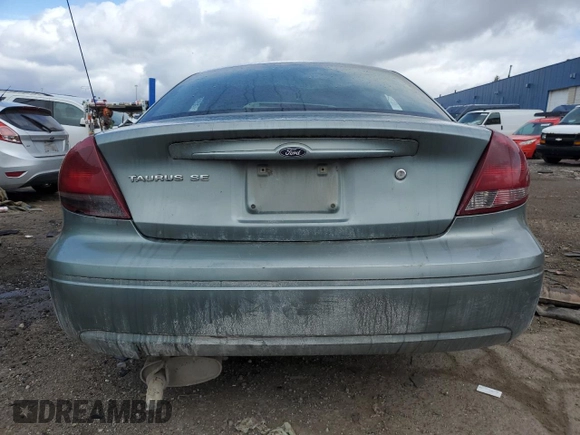 2006 Ford Taurus SE with VIN 1FAFP53U46A188225, listed as a Copart auction lot 53035125 with 188,490 mi miles and Clean Title. Bid and sale history available at carsss.com. Image 6.