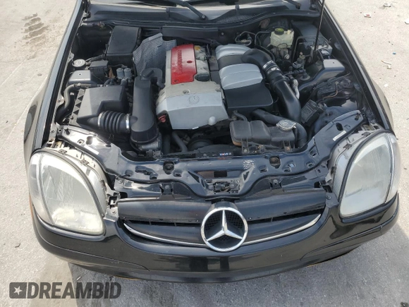 2003 Mercedes-Benz SLK 230 Kompressor with VIN WDBKK49F13F277323, listed as a Copart auction lot 53980515 with 174,276 mi miles and Salvage Title. Bid and sale history available at DreamBid. Image 11.