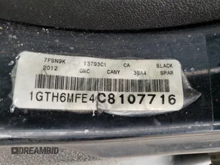 2012 GMC Canyon SLE1 with VIN 1GTH6MFE4C8107716, listed as a Copart auction lot 67265344 with 80,350 mi miles and Salvage Title. Bid and sale history available at carsss.com. Image 12.
