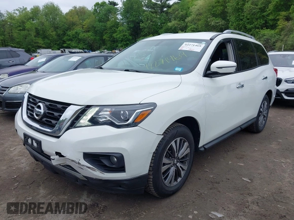 2019 Nissan Pathfinder SV with VIN 5N1DR2MM5KC577300, listed as a IAAI auction lot 42271469 with 110,849 mi miles and . Bid and sale history available at DreamBid. Image 2.