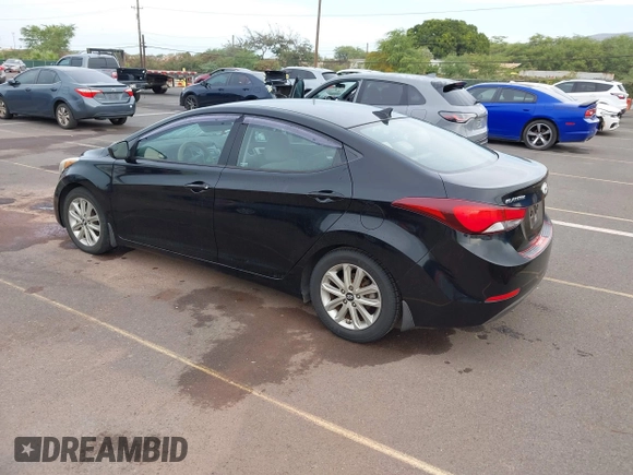 2014 Hyundai Elantra SE z VIN KMHDH4AEXEU172446, wystawiony jako IAAI lot #41819303 z przebiegiem 95 751 mil mil oraz . Historia ofert i sprzedaży dostępna na DreamBid. Obrazek 3.