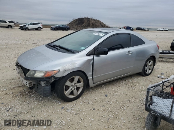 2006 Honda Civic Cpe EX with VIN 2HGFG12876H573563, listed as a Copart auction lot 52778995 with 200,383 mi miles and Clean Title. Bid and sale history available at carsss.com. Image 1.