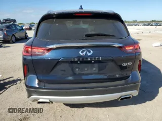 2022 Infiniti QX50 LUXE with VIN 3PCAJ5BA1NF111458, listed as a Copart auction lot 87882415 with 21,855 mi miles and Non Repairable. Bid and sale history available at carsss.com. Image 6.