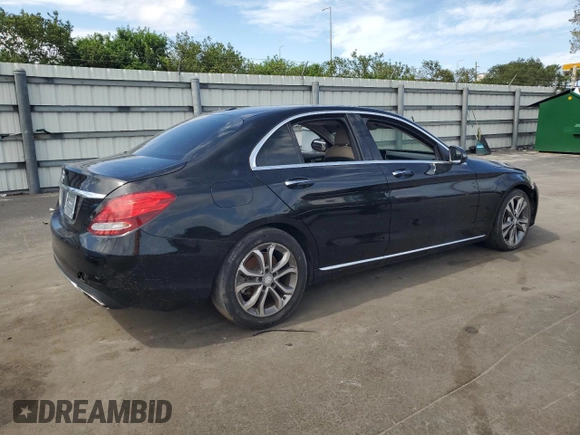 2017 Mercedes-Benz C 300 with VIN 55SWF4JB8HU207344, listed as a Copart auction lot 62652345 with 134,618 mi miles and Clean title. Bid and sale history available at DreamBid. Image 3.