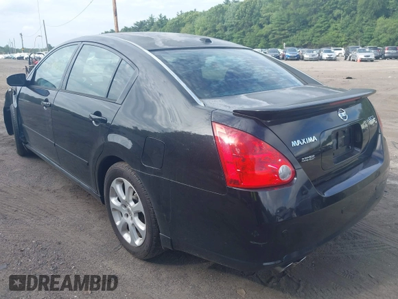 2008 Nissan Maxima SE with VIN 1N4BA41E98C837448, listed as a IAAI auction lot 42539052 with 187,919 mi miles and . Bid and sale history available at DreamBid. Image 3.