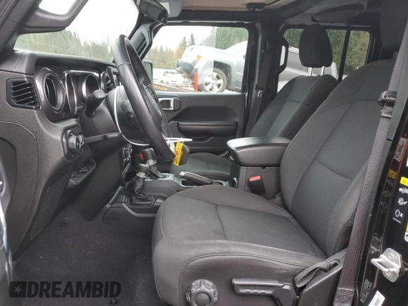 2021 Jeep Wrangler Unlimited Sport S with VIN 1C4HJXDG9MW671119, listed as a Copart auction lot 49351485 with 41,939 mi miles and Salvage Title. Bid and sale history available at DreamBid. Image 7.