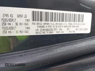 2012 Volkswagen Routan SE с VIN 2C4RVABG4CR217571, выставлен на аукционе IAAI как лот 42408836 с пробегом 253 776 миль миль и . История ставок и продаж доступна на DreamBid. Изображение 9.