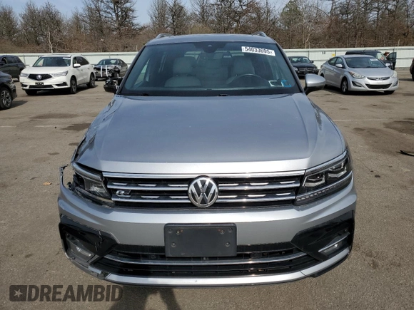 2019 Volkswagen Tiguan SEL Premium with VIN 3VV4B7AX6KM102565, listed as a Copart auction lot 54033695 with 45,886 mi miles and Salvage Title. Bid and sale history available at DreamBid. Image 5.
