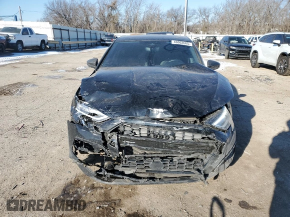 2023 Audi A3 Premium with VIN WAUAUDGY8PA110579, listed as a Copart auction lot 46062605 with 38,493 mi miles and Salvage Title. Bid and sale history available at carsss.com. Image 5.