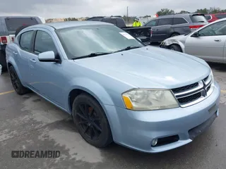 2013 Dodge Avenger SXT with VIN 1C3CDZCG9DN508060, listed as a IAAI auction lot 41712733 with 81,152 mi miles and . Bid and sale history available at carsss.com. Image 1.