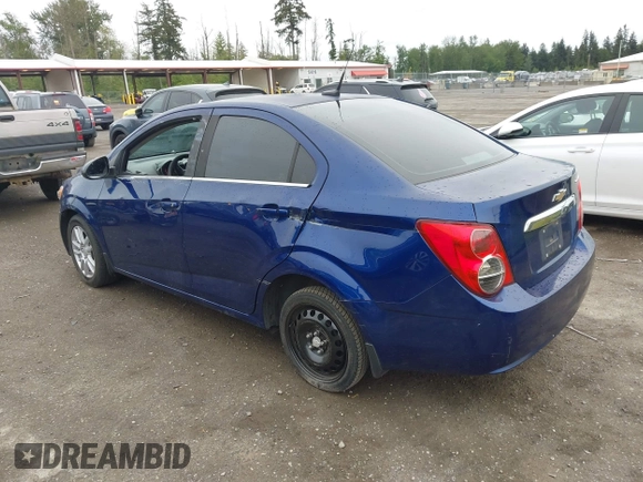 2012 Chevrolet Sonic LT with VIN 1G1JC5SH1C4207756, listed as a IAAI auction lot 42291873 with 106,842 mi miles and . Bid and sale history available at DreamBid. Image 3.