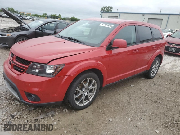 2015 Dodge Journey R/T with VIN 3C4PDCEG7FT614792, listed as a Copart auction lot 57135825 with 165,912 mi miles and Salvage title. Bid and sale history available at DreamBid. Image 1.