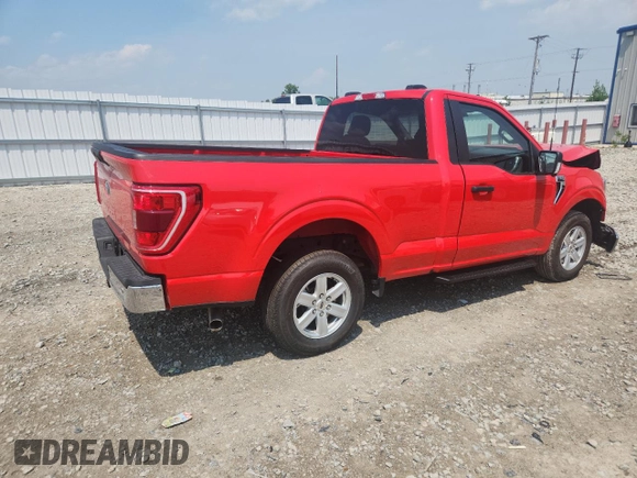 2023 Ford F-150 XL with VIN 1FTMF1C52PKE03201, listed as a Copart auction lot 59740895 with 36,713 mi miles and Salvage title. Bid and sale history available at DreamBid. Image 3.