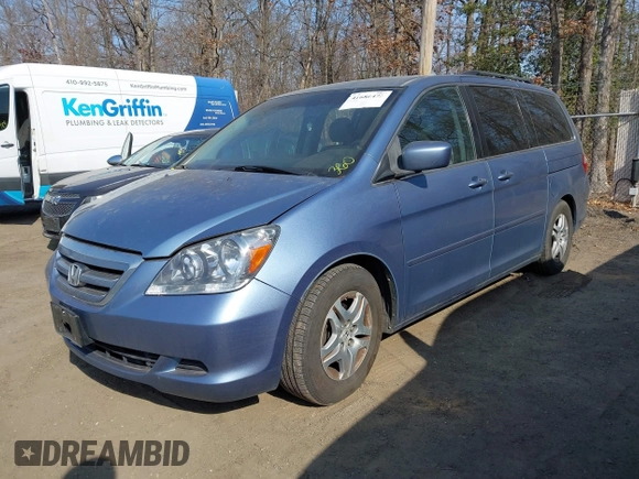 2007 Honda Odyssey EX с VIN 5FNRL384X7B049838, выставлен на аукционе IAAI как лот 41686472 с пробегом 267 685 миль миль и . История ставок и продаж доступна на DreamBid. Изображение 2.