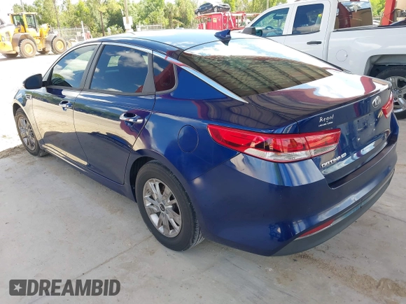 2018 Kia Optima LX with VIN 5XXGT4L38JG234793, listed as a IAAI auction lot 42526098 with 142,034 mi miles and . Bid and sale history available at DreamBid. Image 3.