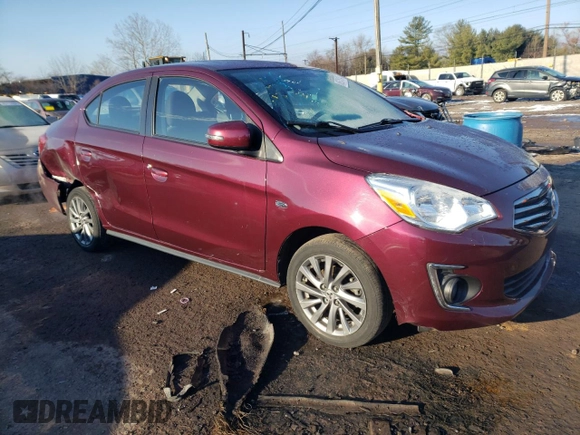 2019 Mitsubishi Mirage SE z VIN ML32F4FJ9KHF03387, wystawiony jako Copart lot #86245134 z przebiegiem 49 235 mil mil oraz Szkoda całkowita • Salvage title. Historia ofert i sprzedaży dostępna na DreamBid. Obrazek 4.