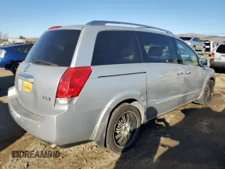 2007 Nissan Quest S with VIN 5N1BV28U07N101853, listed as a Copart auction lot 87905775 with 132,778 mi miles and Salvage Title. Bid and sale history available at carsss.com. Image 3.