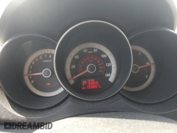 2010 Kia Forte EX with VIN KNAFU4A29A5066098, listed as a Copart auction lot 53298145 with 133,857 mi miles and Salvage Title. Bid and sale history available at carsss.com. Image 9.