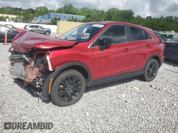 2023 Mitsubishi Eclipse Cross LE with VIN JA4ATVAA3PZ007671, listed as a Copart auction lot 58122345 with 17,834 mi miles and Salvage title. Bid and sale history available at DreamBid. Image 1.