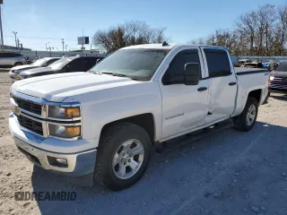 2014 Chevrolet Silverado 1500 LT with VIN 3GCUKRECXEG153796, listed as a Copart auction lot 84307484 with 157,245 mi miles and Salvage Title. Bid and sale history available at DreamBid. Image 1.