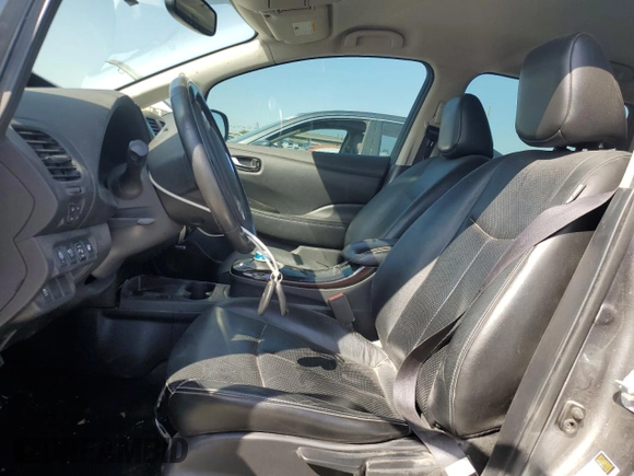 2015 Nissan LEAF SV with VIN 1N4AZ0CP3FC330859, listed as a Copart auction lot 44730433 with 91,556 mi miles. Bid and sale history available at carsss.com. Image 7.