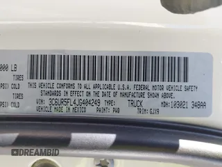 2018 Ram 2500 Laramie z VIN 3C6UR5FL4JG404249, wystawiony jako IAAI lot #41965199 z przebiegiem 123 506 mil mil oraz . Historia ofert i sprzedaży dostępna na DreamBid. Obrazek 9.