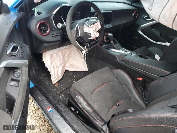 2022 Chevrolet Camaro ZL1 with VIN 1G1FK1R63N0133918, listed as a Copart auction lot 80301594 with 0 mi miles and Salvage Title. Bid and sale history available at carsss.com. Image 8.