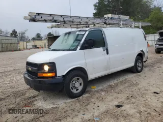 2010 Chevrolet Express Cargo Van with VIN 1GCZGFBG7A1138291, listed as a Copart auction lot 51048385 with 217,024 mi miles and Salvage Title. Bid and sale history available at carsss.com. Image 1.