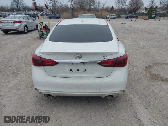 2019 Infiniti Q50 Luxe with VIN JN1EV7AP5KM512511, listed as a IAAI auction lot 42039355 with Not provided miles and . Bid and sale history available at DreamBid. Image 16.