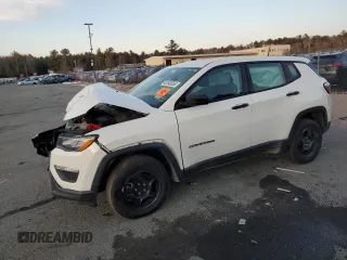 2020 Jeep Compass Sport with VIN 3C4NJDAB5LT210109, listed as a Copart auction lot 42848355 with 60,982 mi miles and Salvage Title. Bid and sale history available at carsss.com. Image 1.
