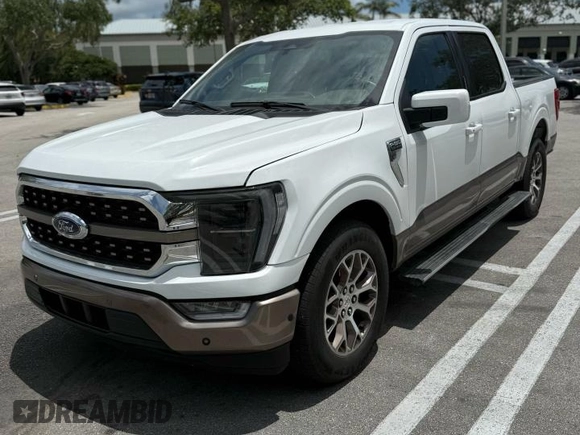 2023 Ford F-150 XL with VIN 1FTEW1C82PFB13340, listed as a Copart auction lot 55350765 with 21,131 mi miles and Clean Title. Bid and sale history available at carsss.com. Image 2.