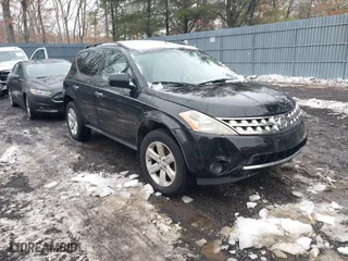 2007 Nissan Murano SL with VIN JN8AZ08T57W505424, listed as a IAAI auction lot 41560010 with 173,112 mi miles. Bid and sale history available at carsss.com. Image 1.
