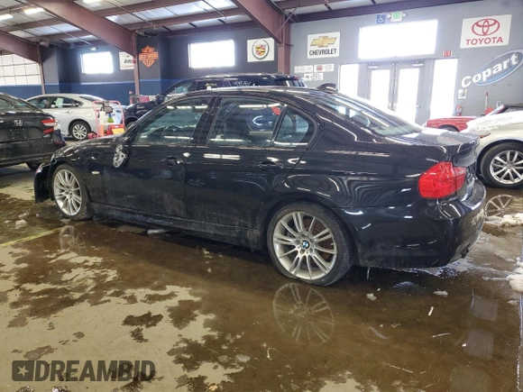 2011 BMW 3 Series 335i with VIN WBAPM5C52BE435581, listed as a Copart auction lot 43613475 with 125,322 mi miles and Salvage Title. Bid and sale history available at carsss.com. Image 2.