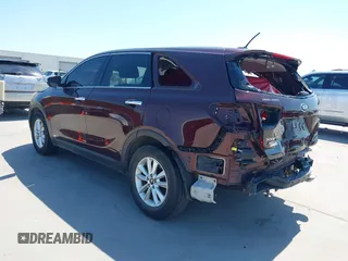 2019 Kia Sorento S V6 with VIN 5XYPGDA53KG444952, listed as a IAAI auction lot 42020485 with 143,067 mi miles. Bid and sale history available at carsss.com. Image 3.