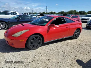 2000 Toyota Celica GT with VIN JTDDR32T0Y0061960, listed as a Copart auction lot 73967584 with 0 mi miles and Salvage Title. Bid and sale history available at carsss.com. Image 1.