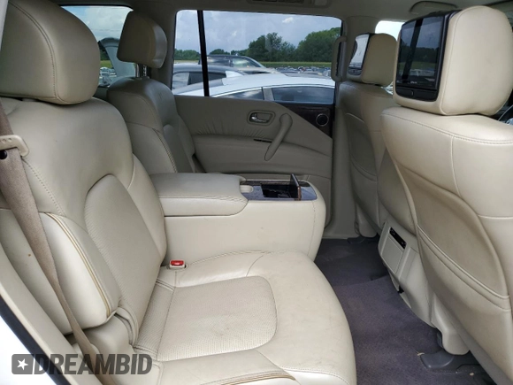 2017 Infiniti QX80 with VIN JN8AZ2NF8H9640603, listed as a Copart auction lot 60391994 with 120,152 mi miles and Salvage Title. Bid and sale history available at carsss.com. Image 11.
