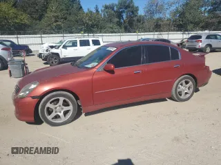 2003 Infiniti G35 w/Leather with VIN JNKCV51EX3M315888, listed as a Copart auction lot 76569644 with 181,177 mi miles and Salvage Title. Bid and sale history available at DreamBid. Image 1.
