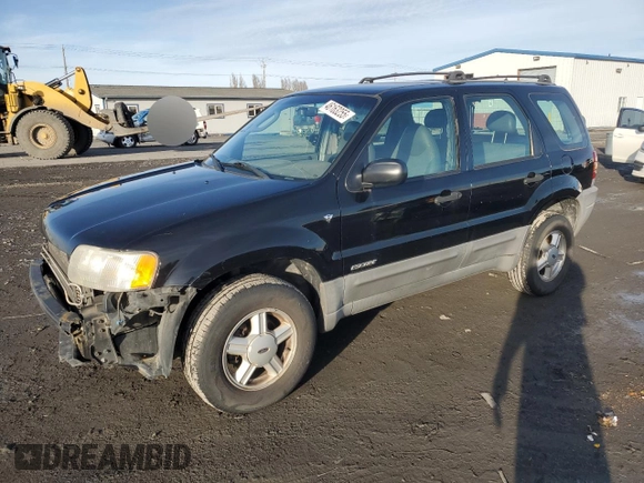 2001 Ford Escape XLS with VIN 1FMYU02101KE82516, listed as a Copart auction lot 46163255 with 190,989 mi miles and Salvage Title. Bid and sale history available at carsss.com. Image 1.