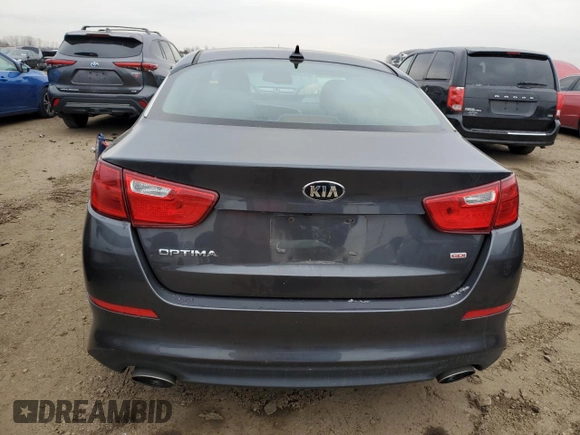 2015 Kia Optima LX with VIN KNAGM4A79F5642604, listed as a Copart auction lot 85157924 with 62,066 mi miles and Salvage Title. Bid and sale history available at carsss.com. Image 6.