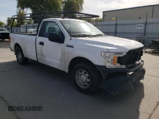 2020 Ford F-150 XL with VIN 1FTMF1CB3LKD51612, listed as a Copart auction lot 52724055 with 147,261 mi miles and Salvage title. Bid and sale history available at DreamBid. Image 4.